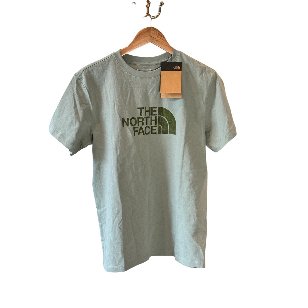 The North Face Womens Sage Green Graphic Logo T-Shirt A8EWB F25 Size S